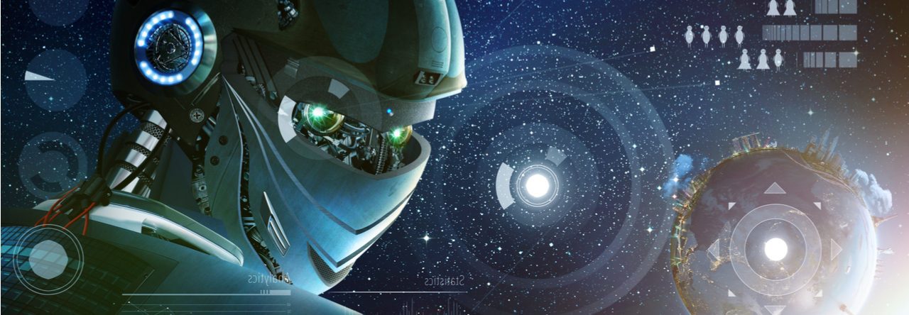 Amelia looking back at Earth. From the book in progress, Amelia and the First Dimensionals